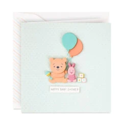 Hallmark Disney Winnie The Pooh Never A Sweeter Thing Baby Shower Card
