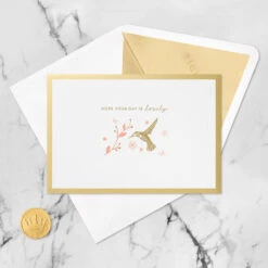 Hallmark Lovely Just Like You Hummingbird Pop-Up Birthday Card -Hallmark Gift Shop PopUp Hummingbird and Flowers Birthday Card 1299LAD3231 06