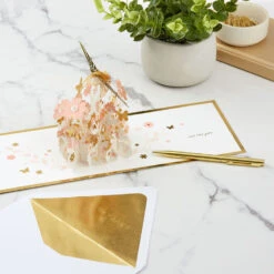 Hallmark Lovely Just Like You Hummingbird Pop-Up Birthday Card -Hallmark Gift Shop PopUp Hummingbird and Flowers Birthday Card 1299LAD3231 08