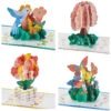 Hallmark Bright And Cheery Nature Pop-Up Assorted Thinking Of You Cards, Pack Of 4 -Hallmark Gift Shop PopUp Pastel AllOccasion Assorted Cards Pack 5RZI2007 01