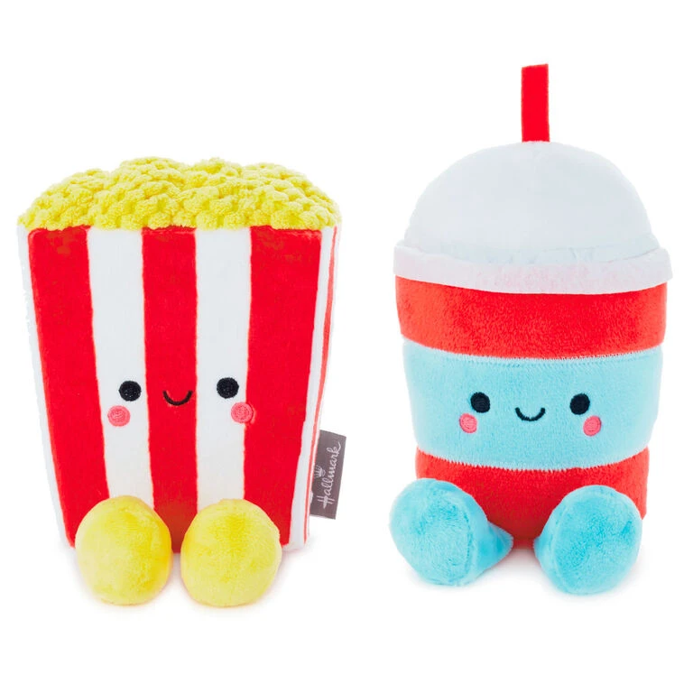 Hallmark Better Together Popcorn And Slushie Magnetic Plush, 5" 5 Hallmark Better Together Popcorn And Slushie Magnetic Plush, 5" - Image 3