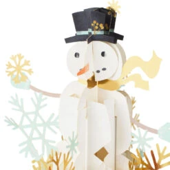 Hallmark Wonder Of The Season Musical 3D Pop-Up Christmas Card With Motion -Hallmark Gift Shop Popup Snowman and Fox Christmas Card 1499XOD5022 07