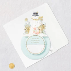 Hallmark Wonder Of The Season Musical 3D Pop-Up Christmas Card With Motion -Hallmark Gift Shop Popup Snowman and Fox Christmas Card 1499XOD5022 08