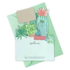Hallmark Succulents Collection Blank Thank You Notes, Pack Of 8 -Hallmark Gift Shop Potted Cactus and Succulents Blank Thank You Notes 3THK2187 06