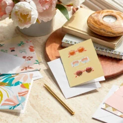 Hallmark Soft Pastel Modern Wishes Booklet Of Cards, Pack Of 12 -Hallmark Gift Shop Potted Plant Booklet of AllOccasion Cards 3NOT1174 07