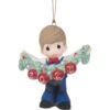Precious Moments Deck The Halls 2025 Boy Ornament, 3.3" -Hallmark Gift Shop Precious Moments Boy With Garland 2025 Ornament 251010 01