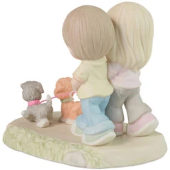 Precious Moments I’ll Never Let You Go Figurine, 5.4" -Hallmark Gift Shop Precious Moments Couple Walking Dogs Figurine 223003 04