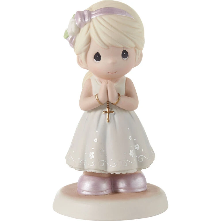 Precious Moments Blessings On Your First Communion Blonde Girl Figurine, 5.3" 3 Precious Moments Blessings On Your First Communion Blonde Girl Figurine, 5.3"