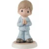 Precious Moments Blessings On Your First Communion Brunette Boy Figurine, 5.3" -Hallmark Gift Shop Precious Moments First Communion Brunette Boy Figurine 222022E 01