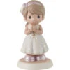Precious Moments Blessings On Your First Communion Brunette Girl Figurine, 5.3" -Hallmark Gift Shop Precious Moments First Communion Brunette Girl Figurine 222021E 01