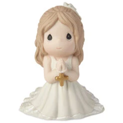 Precious Moments First Communion Kneeling Girl Mini Figurine, 4" -Hallmark Gift Shop Precious Moments First Communion Girl Figurine 202017 02