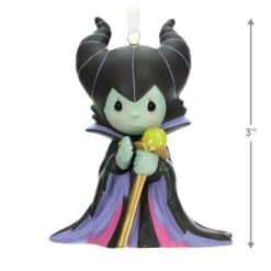 Hallmark Disney Precious Moments Maleficent Porcelain Ornament -Hallmark Gift Shop Precious Moments Maleficent Keepsake Ornament 2999QXE3279 03