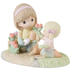 Precious Moments A Mother’s Love Makes A Garden Grow Figurine, 4.4" -Hallmark Gift Shop Precious Moments Mother and Daughter Gardening Figurine 223010 02