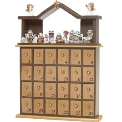 Precious Moments Nativity Figurines Advent Calendar, 26-Piece Set