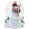 Precious Moments ‘Tis The Ski-Son To Be Jolly Musical Snow Globe, 5.7" -Hallmark Gift Shop Precious Moments Snowman With Skis Snow Globe 231103 01