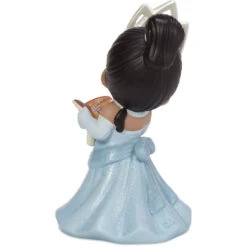 Precious Moments Disney My Dream Starts With Me Tiana Figurine, 5" -Hallmark Gift Shop Precious Moments Tiana in Blue Dress Figurine 211026 04