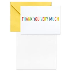 Hallmark Primary Colors Assorted Blank Thank-You Notes, Pack Of 48 -Hallmark Gift Shop Primary Colors Blank ThankYou Notes Assortment Pack 5STZ1057 03