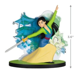 Hallmark Disney Mulan 25th Anniversary Heart Of A Warrior Ornament -Hallmark Gift Shop Princess Mulan With Sword Keepsake Ornament 1999QXD6679 03