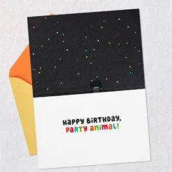 Hallmark Party Animal Dogs Funny Musical Birthday Card -Hallmark Gift Shop Puppies in Party Hats Funny Musical Birthday Card 959ARH1457 03