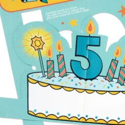 Hallmark Enjoy The Royal Treatment 5th Birthday Card With Crown And Stickers -Hallmark Gift Shop Puppy Dog 5th Birthday Card With Crown and Stickers 699HKB6261 07