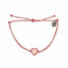 Pura Vida Pink Daisy Heart Charm Bracelet -Hallmark Gift Shop Pura Vida Pink Bracelet With Daisy Heart Charm 10BRXX1648PEPI 01