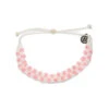 Pura Vida Pink Woven Seed Bead Checkerboard Bracelet -Hallmark Gift Shop Pura Vida Pink Checkered Bead Bracelet 36239PWH 01