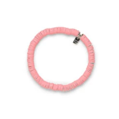 Pura Vida Pink Disc Stretch Bracelet