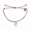 Pura Vida Stone Heart Amethyst Charm Bracelet -Hallmark Gift Shop Pura Vida Purple Amethyst Heart Cord Bracelet 10BRXX1651LPUR 01