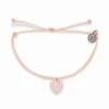 Pura Vida Stone Heart Rose Quartz Charm Bracelet -Hallmark Gift Shop Pura Vida Rose Quartz Heart Cord Bracelet 10BRXX1652BLUS 01