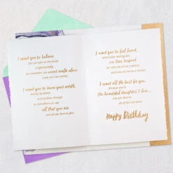 Hallmark What I Wish For You Birthday Card For Daughter -Hallmark Gift Shop Purple Agate Birthday Card 759FBD3872 06