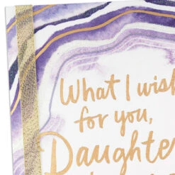 Hallmark What I Wish For You Birthday Card For Daughter -Hallmark Gift Shop Purple Agate Birthday Card 759FBD3872 07