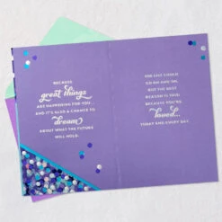 Hallmark A Million Reasons To Celebrate Birthday Card For Niece -Hallmark Gift Shop Purple Confetti Birthday Card for Niece 759FBD4885 07