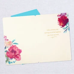 Hallmark 16" Purple Flowers Jumbo Birthday Card -Hallmark Gift Shop Purple Flowers Birthday Card 1625 999CBG3006 03