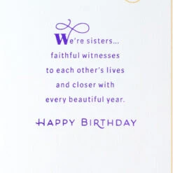 Hallmark We Remember It All Birthday Card For Sister -Hallmark Gift Shop Purple Teal and Orange Swirl Birthday Card from Sister 699FBD4851 03