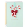 Hallmark All The Merry Candy Canes Quilled Paper Handmade Christmas Card -Hallmark Gift Shop Quilled Candy Cane Christmas Card 1499IXC2022 01