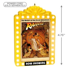 Hallmark Indiana Jones™ And The Raiders Of The Lost Ark™ Now Showing Ornament With Light -Hallmark Gift Shop Raiders of Lost Ark Movie Poster Marquee Ornament 5QXI8935 04
