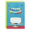 Hallmark Happy Whole Year Birthday Card -Hallmark Gift Shop Rainbow Banner on Cake Birthday Card 659LAD4868 01