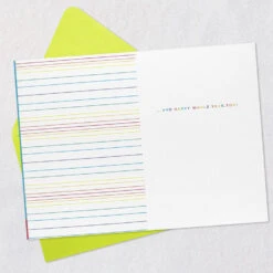 Hallmark Happy Whole Year Birthday Card -Hallmark Gift Shop Rainbow Banner on Cake Birthday Card 659LAD4868 03