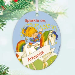 Hallmark Rainbow Brite Metal Personalized Ornament, Custom Text -Hallmark Gift Shop Rainbow Brite Personalized Text Ornament 1OFM1008B4 02