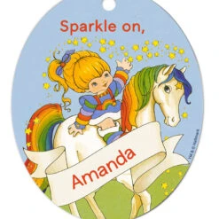 Hallmark Rainbow Brite Metal Personalized Ornament, Custom Text -Hallmark Gift Shop Rainbow Brite Personalized Text Ornament 1OFM1008B4 06