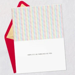 Hallmark Sparkly And Fabulous Birthday Card -Hallmark Gift Shop Rainbow Glitter Fabulous Birthday Card 959LAD4065 03