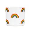Rainbow Icons On White Ceramic Planter, 4.5" -Hallmark Gift Shop Rainbow Icons on White Planter 115440 01