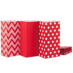 Hallmark Red Assorted Paper Goodie Bags, Pack Of 30