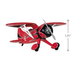 Hallmark Sky's The Limit Bulldog Racer Ornament -Hallmark Gift Shop Red Black White Airplane Keepsake Ornament 1999QXR8169 03