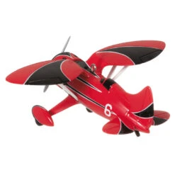 Hallmark Sky's The Limit Bulldog Racer Ornament -Hallmark Gift Shop Red Black White Airplane Keepsake Ornament 1999QXR8169 06