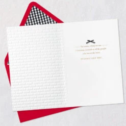 Hallmark People Who Mean The Most Christmas Card -Hallmark Gift Shop Red Door with Wreath Christmas Card 859IXC2012 03