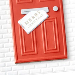 Hallmark People Who Mean The Most Christmas Card -Hallmark Gift Shop Red Door with Wreath Christmas Card 859IXC2012 05
