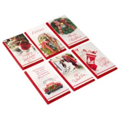 Hallmark Holiday Fun Assorted Money Holder Boxed Christmas Cards, Pack Of 36