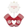 Hallmark Merry Mittens Personalized Ornament, Custom Text -Hallmark Gift Shop Red Mittens With Snowflake Personalized Ornament 1QHE2210B1 01