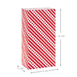 Hallmark Red Paper Goodie Bags With Labels, Pack Of 30 -Hallmark Gift Shop Red Paper Treat Bags With Labels 5EGB6488 03